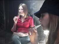 Angie and Sister - Cigars!