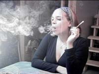 Angie and Sister - Cigars!